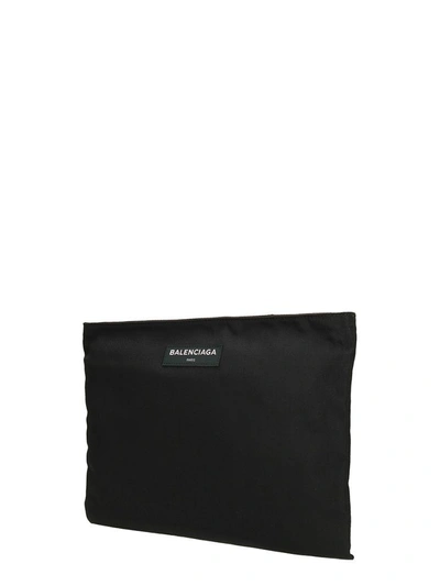 Shop Balenciaga Explorer Black Nylon Pochette