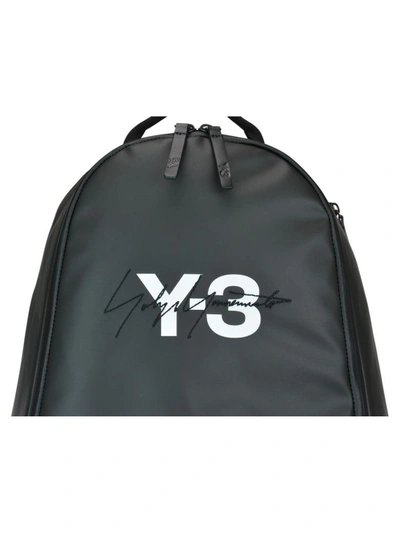 Shop Y-3 Logo Backpack In Black
