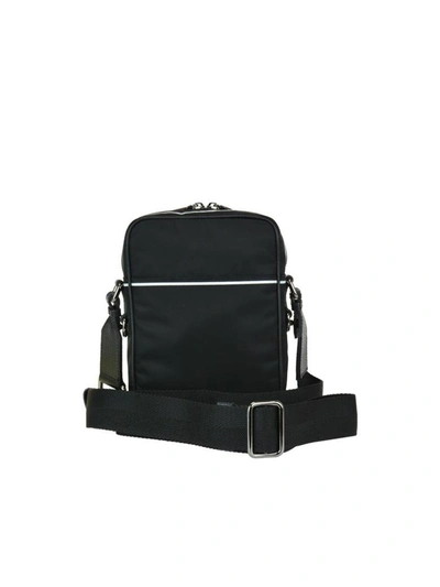 Shop Dolce & Gabbana Logo Messenger Bag In Black/white