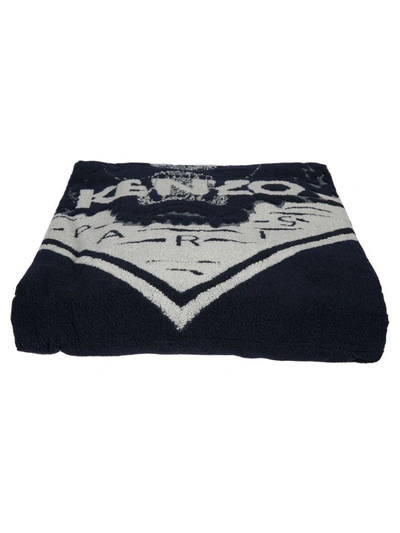 Shop Kenzo Tiger Beach Towel In Marine