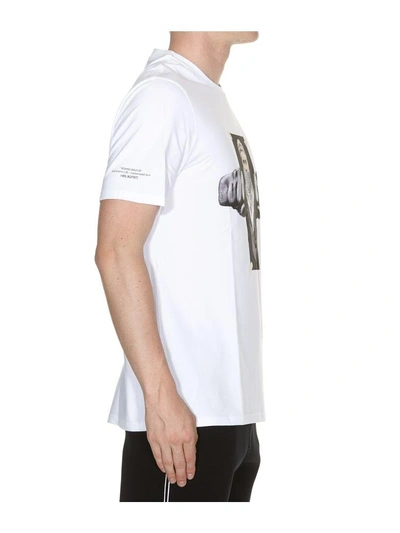 Shop Neil Barrett Freedom Fighters Print T-shirt In White/print