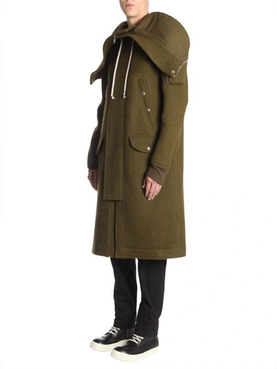 Shop Rick Owens Mega Hood Parka In Verde