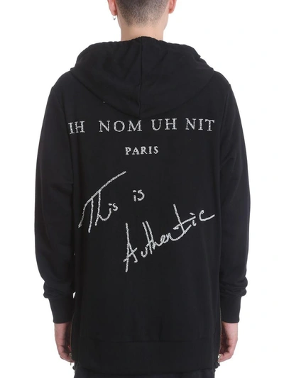 Shop Ih Nom Uh Nit Black Cotton Sweatshirt