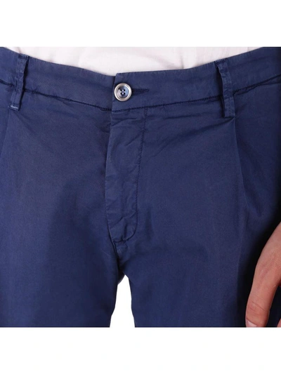 Shop Re-hash Cotton Blend Trousers In Blue