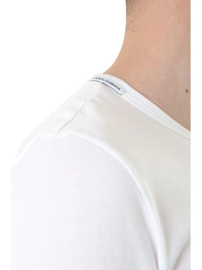 Shop Dolce & Gabbana White Cotton T-shirt Dg Millenials
