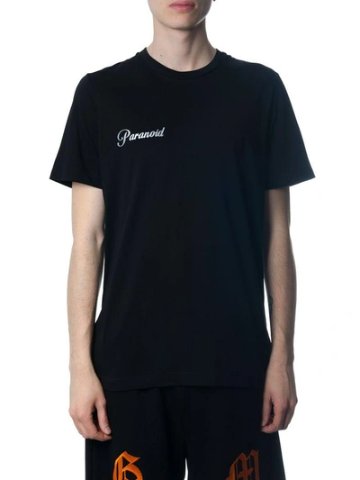 Shop Omc Parahold Black Cotton T-shirt