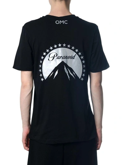 Shop Omc Parahold Black Cotton T-shirt