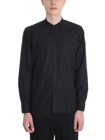 Shop Mauro Grifoni Black Cotton Shirt