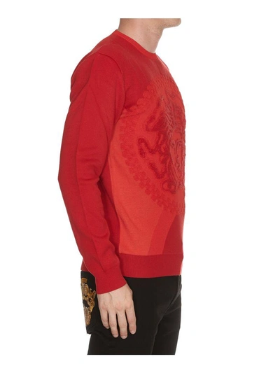 Shop Versace Medusa Pullover In Red