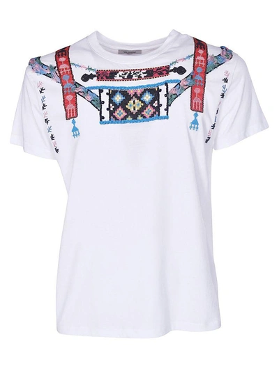 Shop Valentino Embroidered T-shirt