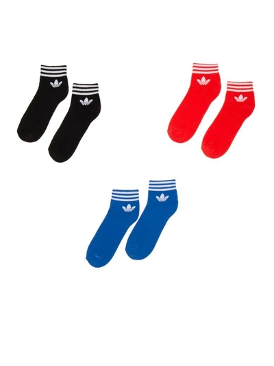 Shop Adidas Originals Trefoil Socks In Multicolor