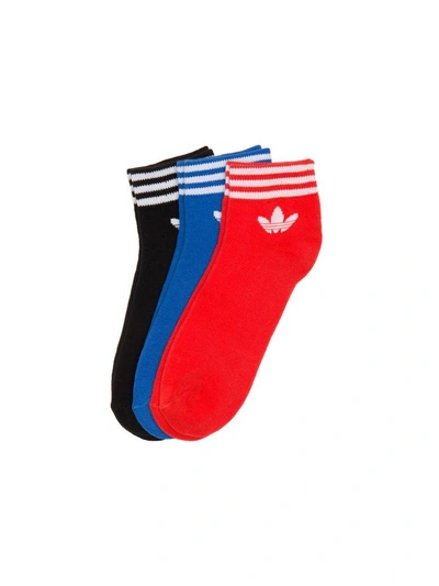 Shop Adidas Originals Trefoil Socks In Multicolor