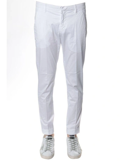 Shop Dondup Gaubert Classic Pants In White Cotton