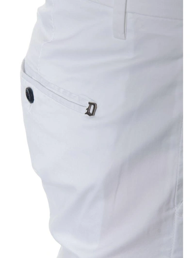 Shop Dondup Gaubert Classic Pants In White Cotton