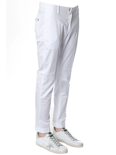 Shop Dondup Gaubert Classic Pants In White Cotton