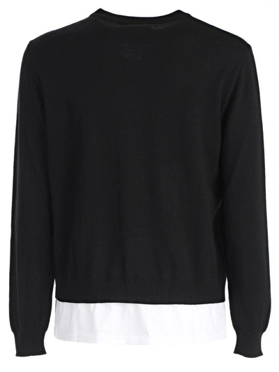 Shop Moschino Logo Waist Sweatshirt In Black