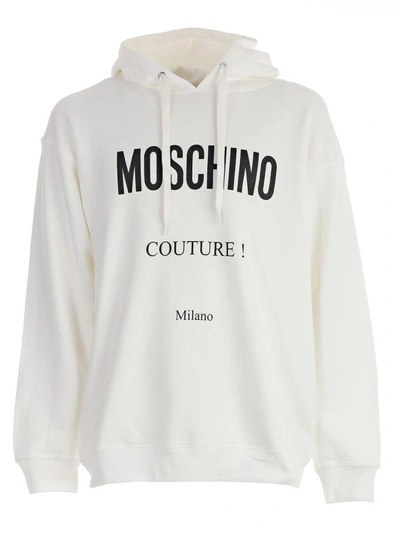 Shop Moschino Couture! Hoodie In White