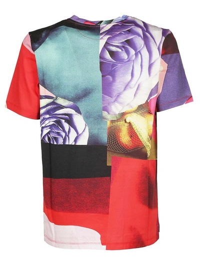 Shop Paul Smith Rose Collage Print T-shirt In Fantasia