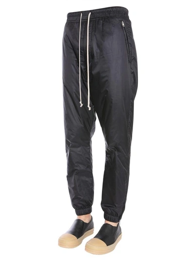 Shop Rick Owens Track Trousers In Nero