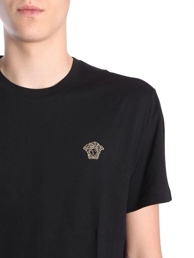 Shop Versace Cotton T-shirt In Nero