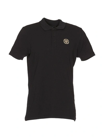 Shop Philipp Plein Go Fast Polo Shirt In Black-gold