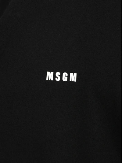 Shop Msgm Tshirt Ls In Black