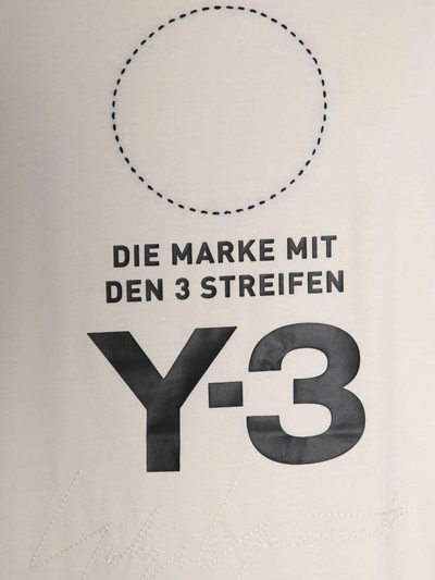 Shop Y-3 Overesize Fit T-shirt In Avorio