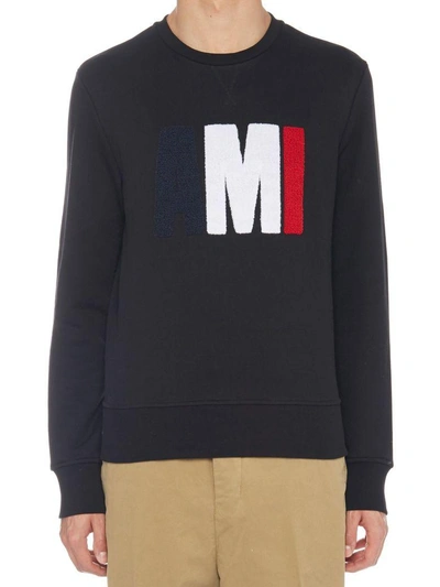 Shop Ami Alexandre Mattiussi Sweatshirt In Black