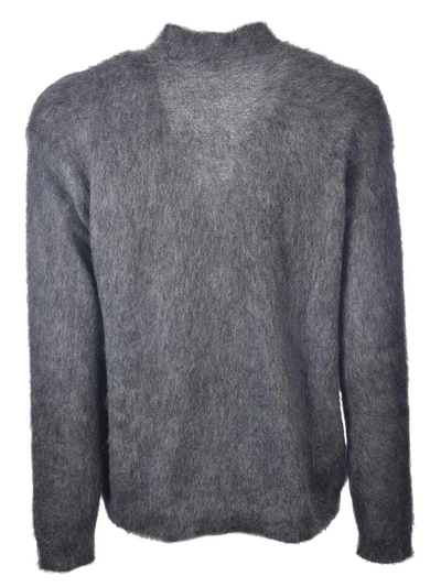 Shop Brioni Furr Cardigan In Grey