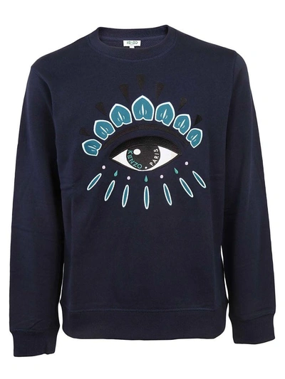 Shop Kenzo Eye Sweatshirt In Ink