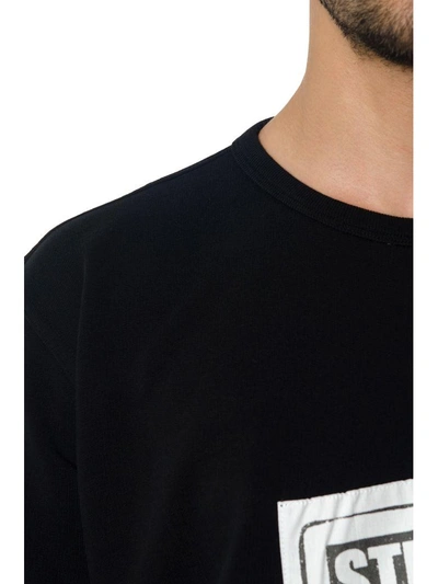 Shop Maison Margiela Black Stereotype Sweatshirt In Cotton