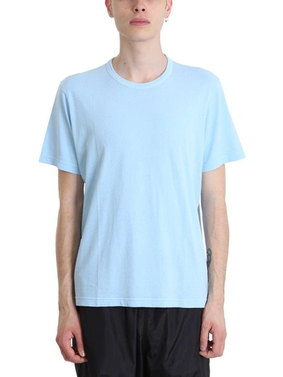 Shop Our Legacy Light Blue Cotton T-shirt In Cyan
