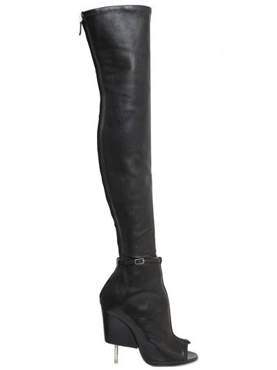Givenchy 115mm Narlia Stretch Nappa Leather Boots, Black