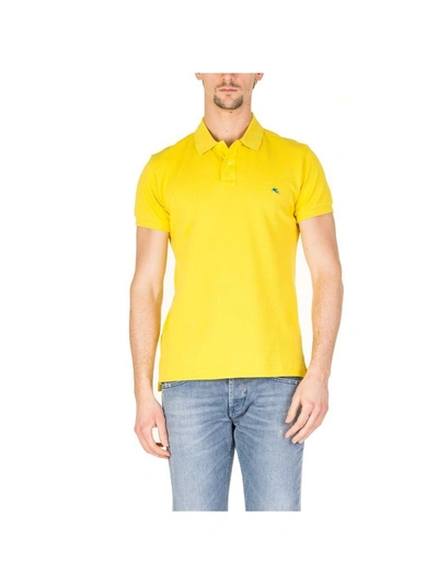 Shop Etro Polo Shirt In Yellow