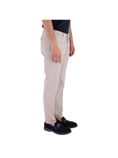 Shop Re-hash Re Hash Cotton And Lyocell Stretch Trousers In Beige