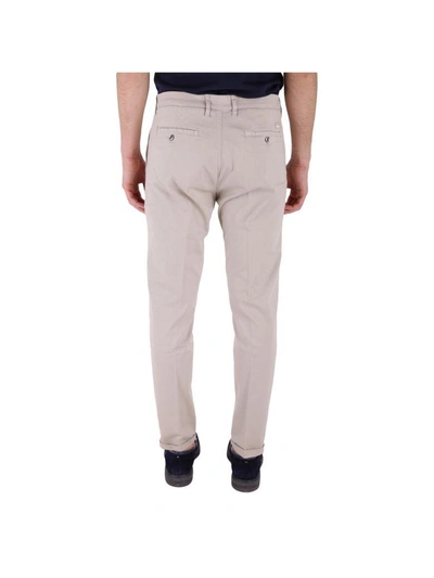 Shop Re-hash Re Hash Cotton And Lyocell Stretch Trousers In Beige