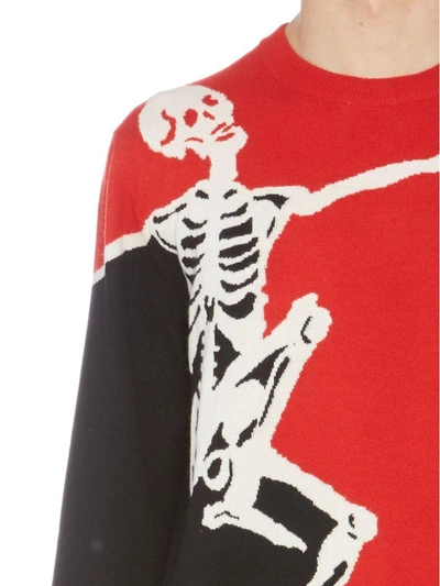 Shop Alexander Mcqueen 'dancing Skull' Sweater In Multicolor