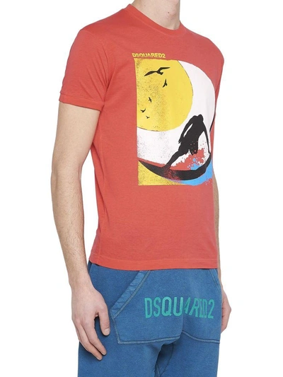 Shop Dsquared2 T-shirt In Multicolor