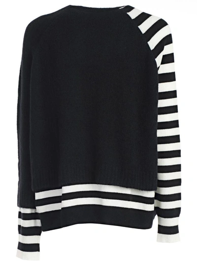 Shop Haider Ackermann Embroidered Striped Sweater In Black