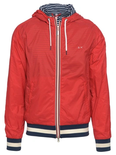 Shop Sun 68 Sun68 Heritage Jacket In 30-rosso-fuoco