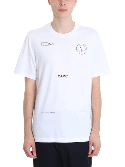 Shop Oamc White Cotton T-shirt