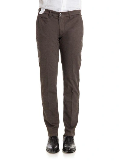 Shop Re-hash Cotton Blend Trousers In Brown