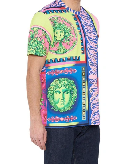 Shop Versace 'medusa Pop' T-shirt In Multicolor