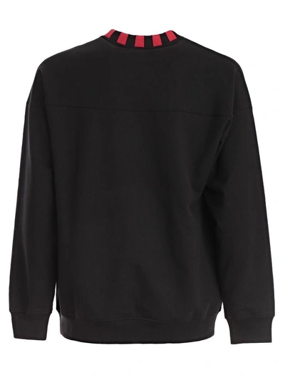Shop Love Moschino Boxy Fit Branded Sweatshirt In Cblack