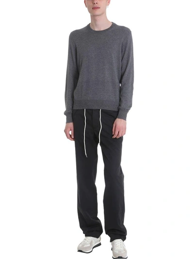 Shop Maison Margiela Grey Wool Knit