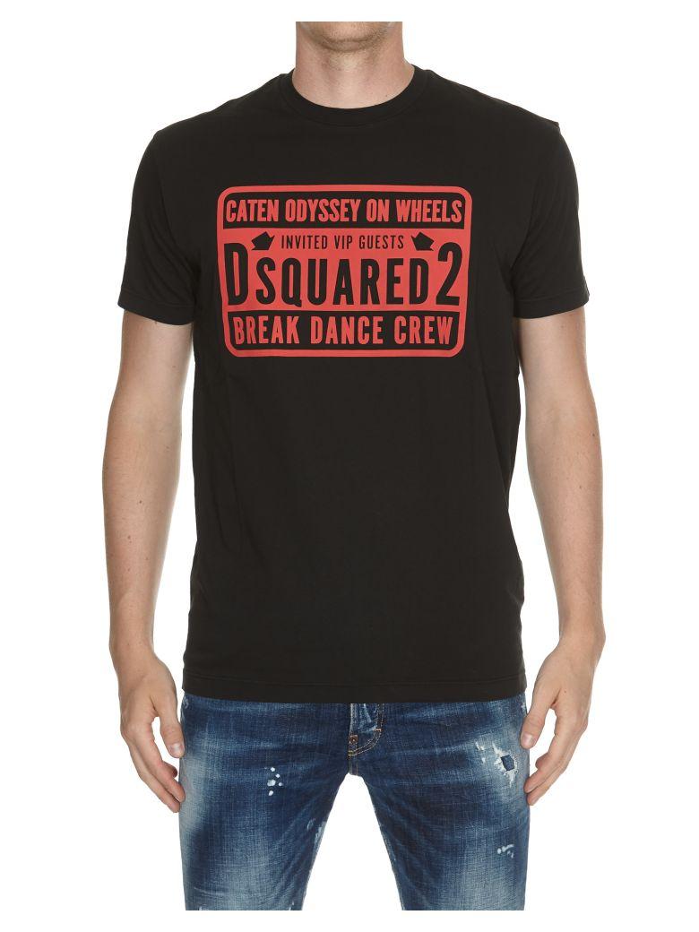 dsquared2 t shirt black and red
