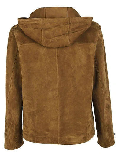 Shop Saint Laurent Pull-over Hoodie In Tabac