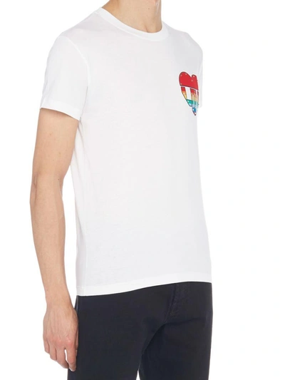 Shop Valentino 'love' T-shirt In White