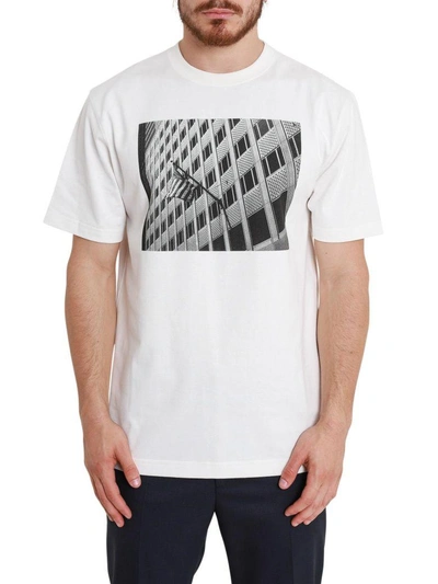 Shop Calvin Klein Andy Warhol Printed Artwork White T-shirt In Bianco