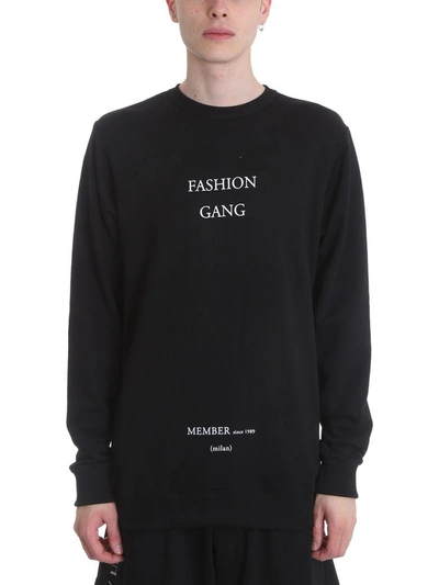 Shop Ih Nom Uh Nit Fashion Gang Black Cotton Sweatshirt